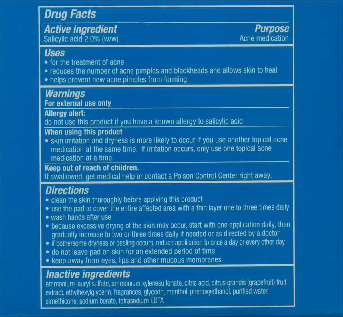 slide 5 of 9, Stridex XL Face & Body Pads, 90 ct