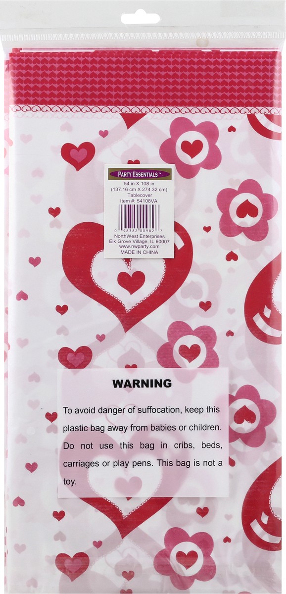 slide 6 of 7, Party Essentials North West Valentine Table Cover, 1 ct