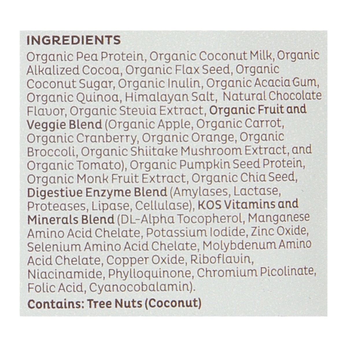 slide 3 of 14, KOS Organic Chocolate Plant Protein 1.37 oz, 1.37 oz