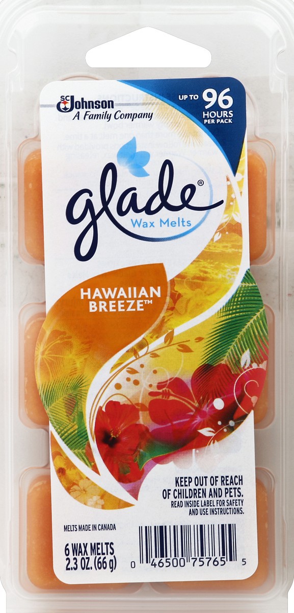 slide 2 of 2, Glade Wax Melts Hawaiian Breeze, 6 ct