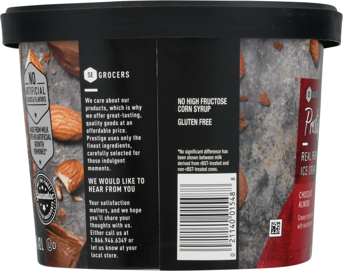 slide 5 of 9, Prestige Real Premium Ice Cream Chocolate Almond, 48 oz