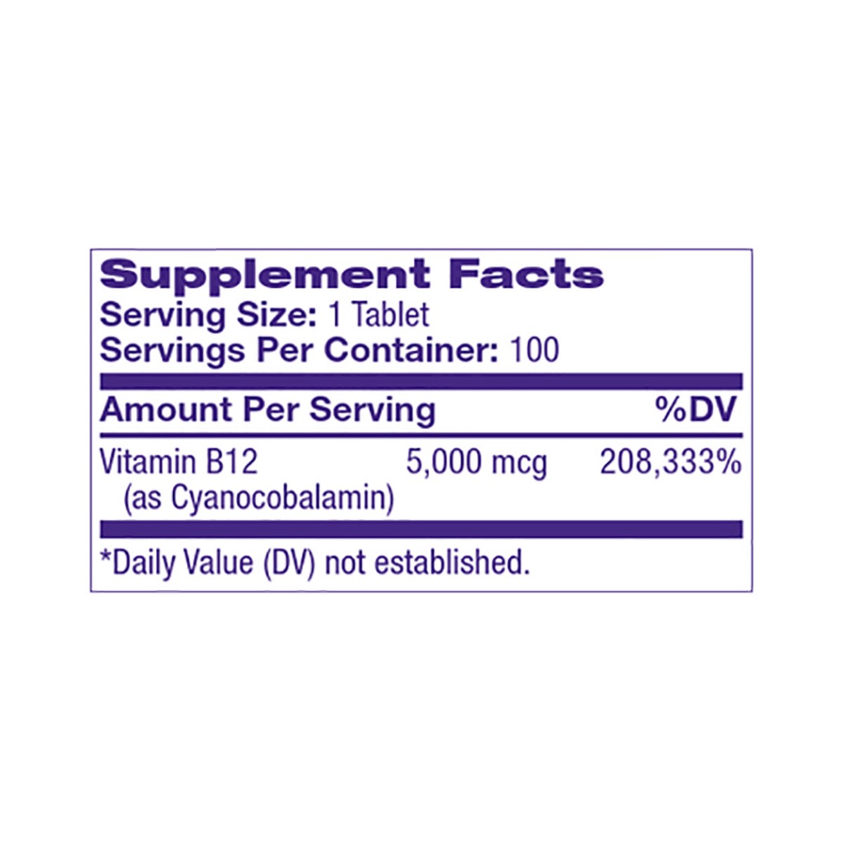 slide 6 of 7, Natrol Vitamin B-12 5000mcg, Dietary Supplement for Cellular Energy Production & Healthy Nervous System Support, 100 Strawberry-Flavored Fast Dissolve Tablets, 100 Day Supply, 100 ct