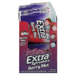Extra Refreshers Berry Mix Gum Piece Bottle