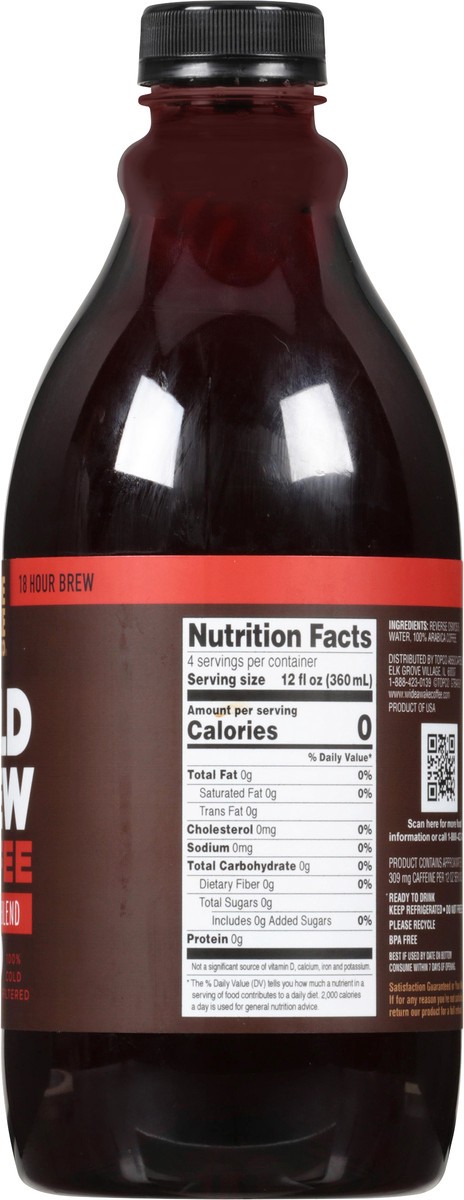 slide 10 of 14, Wide Awake Coffee Co. Cold Brew Coffee Unsweetened Breakfast Blend - 48 oz, 48 oz