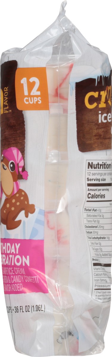 slide 2 of 9, Crav'n Flavor Birthday Celebration Ice Cream Cups 12 ea, 12 ct