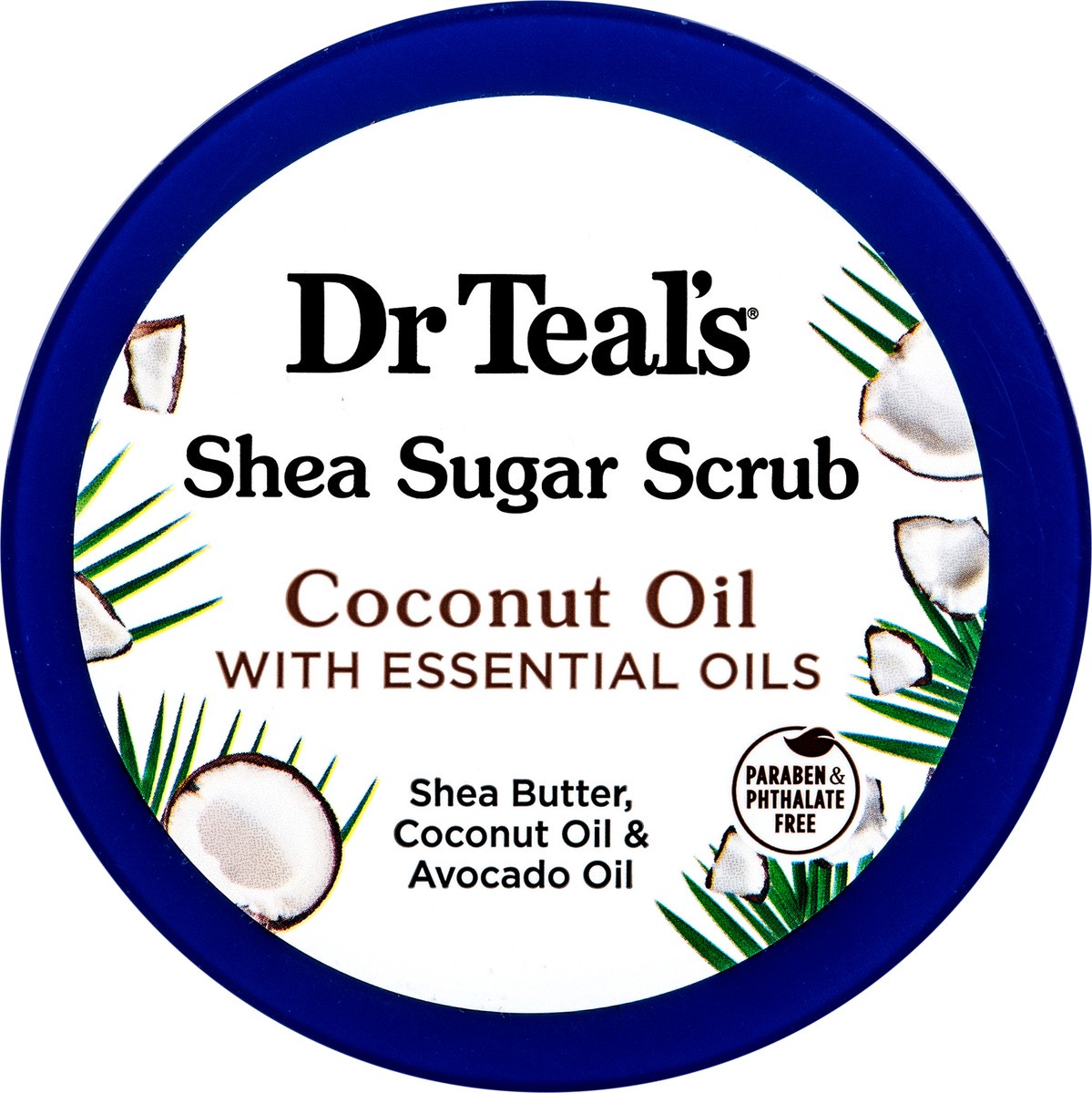 slide 6 of 8, Dr. Teal's Coconut Oil Shea Sugar Scrub 19oz, 19 oz