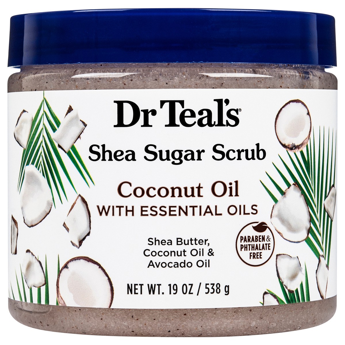 slide 1 of 8, Dr. Teal's Coconut Oil Shea Sugar Scrub 19oz, 19 oz