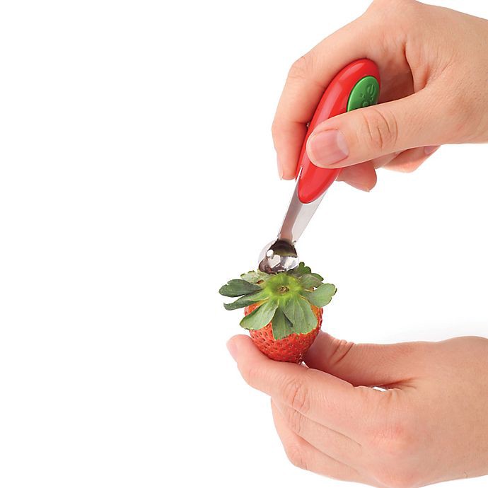 slide 4 of 4, 2-Piece Strawberry Hull & Slice Set, 2 pc