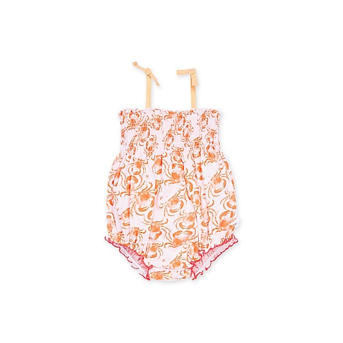 slide 1 of 2, Burt's Bees Baby Don't Be Crabby Bubble Bodysuit - Orange, 1 ct