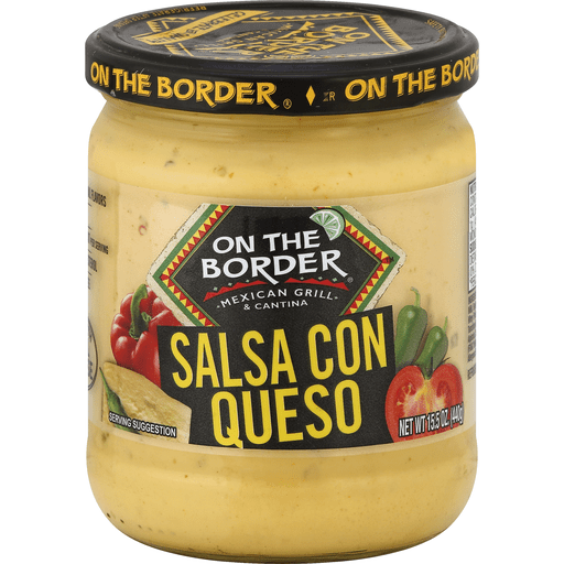 slide 2 of 2, On the Border Salsa Con Queso, 15.5 oz