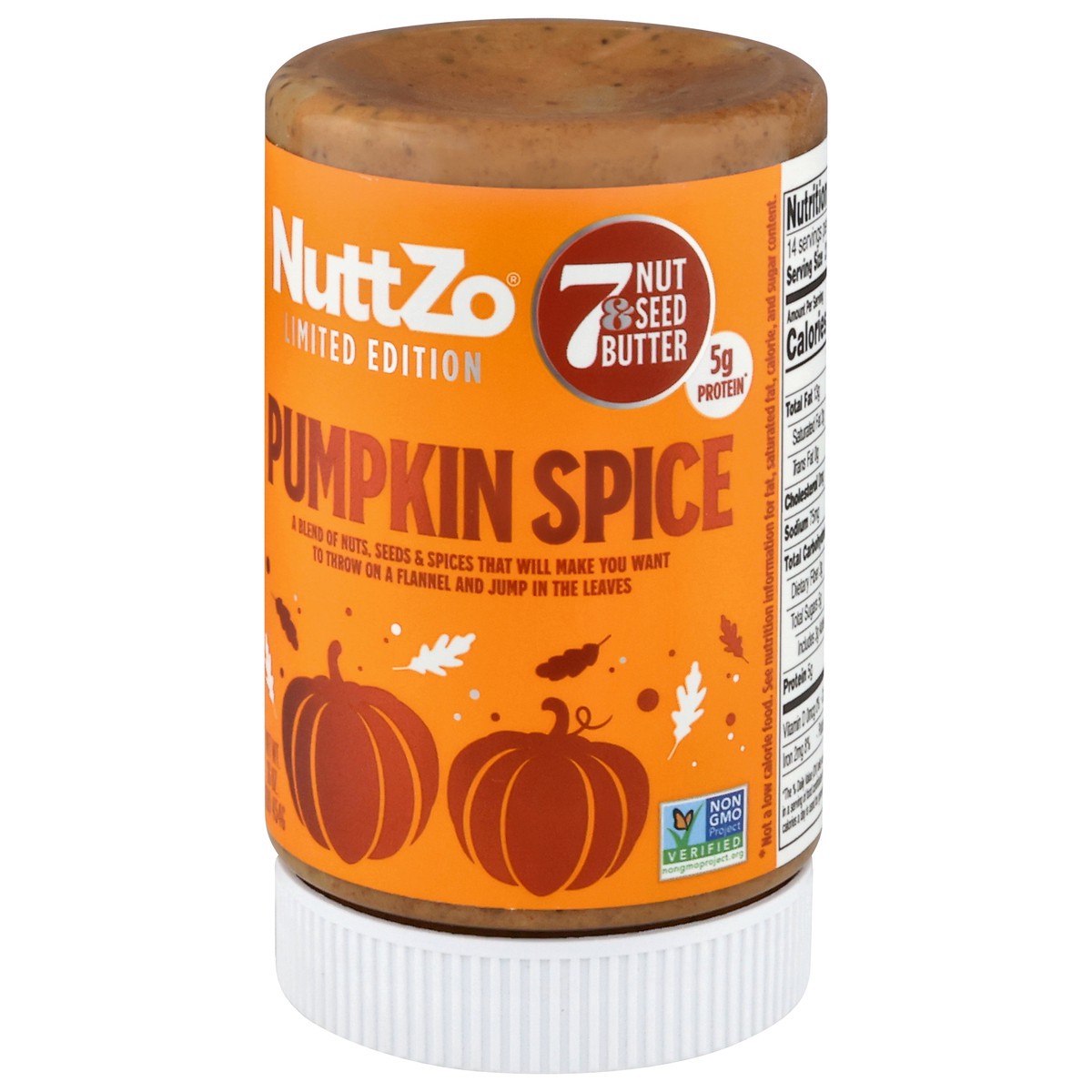 slide 3 of 4, NuttZo Pumpkin Spice 7 Nut & Seed Butter, 16 oz
