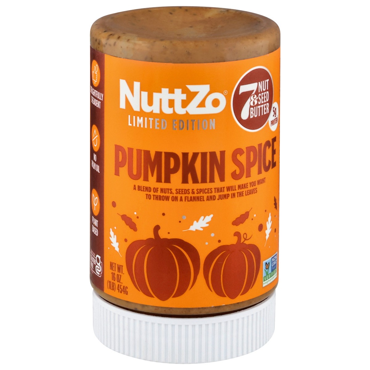 slide 2 of 4, NuttZo Pumpkin Spice 7 Nut & Seed Butter, 16 oz