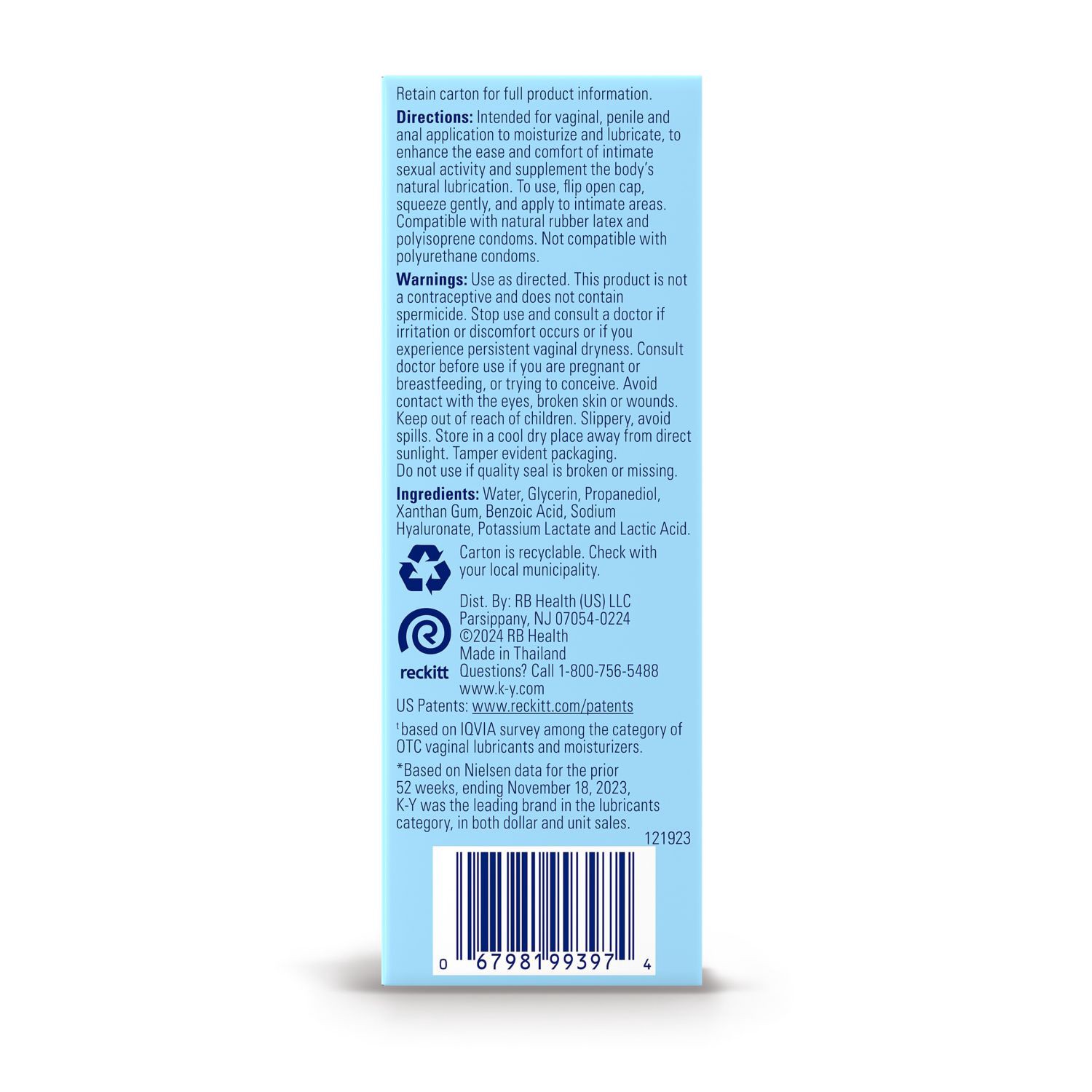 slide 2 of 4, K-Yâ Natural Feeling With Hyaluronic Acid Lubricant, 5 Oz, 5 oz