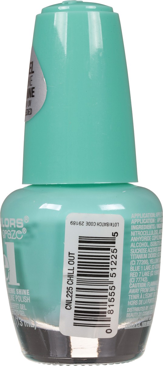 slide 9 of 9, L.A. Colors Color Craze CNL225 Chill Out Gel Extreme Shine Nail Polish 0.44 fl oz, 0.44 fl oz