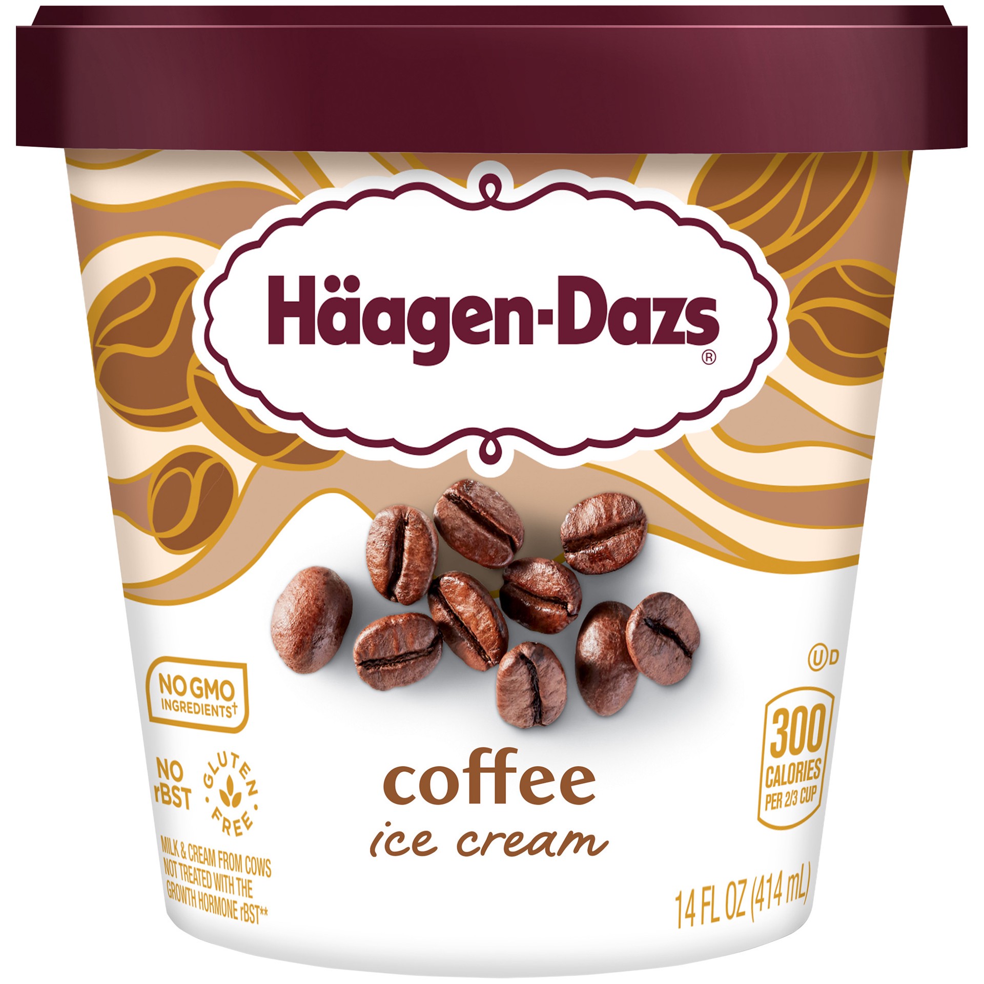 slide 1 of 7, Häagen-Dazs Coffee Ice Cream, 14 Oz., 14 fl oz