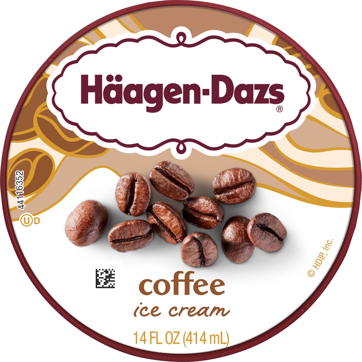 slide 3 of 7, Häagen-Dazs Coffee Ice Cream, 14 Oz., 14 fl oz