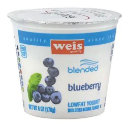 Weis Quality Blueberry Blended Lowfat Yogurt