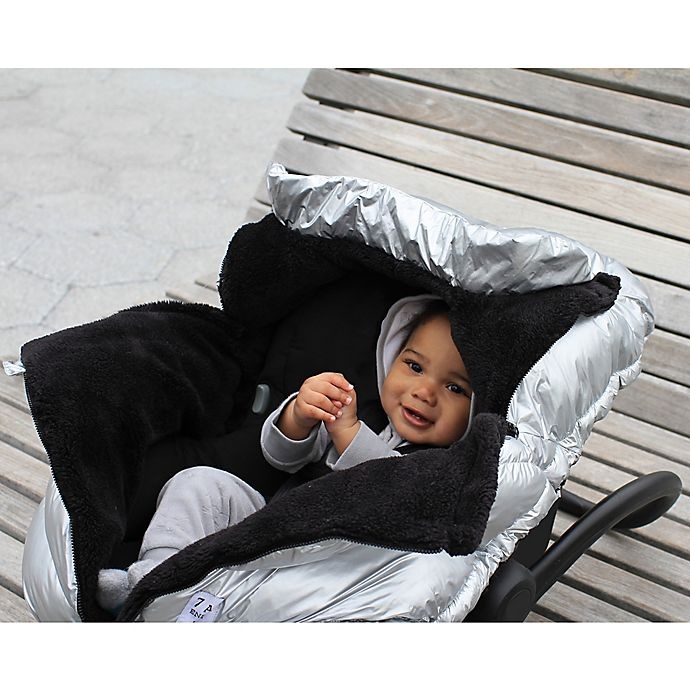 slide 5 of 6, 7AM Enfant Car Seat Cocoon Cover with Plush Lining - Glacier, 1 ct