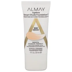 Almay Ageless Smart Shade Foundation, Medium 300, 1 fl oz