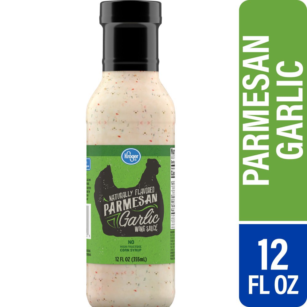 slide 5 of 5, Kroger Parmesan Garlic Wing Sauce, 12 fl oz