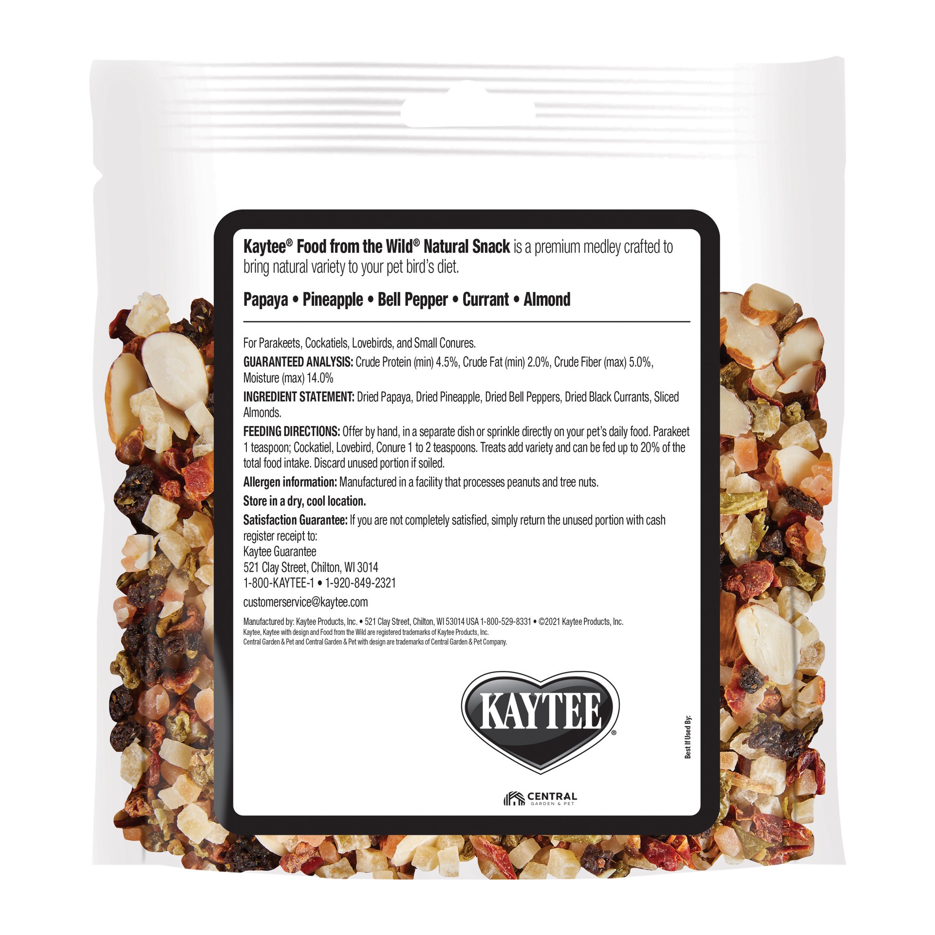 slide 7 of 7, Kaytee Food From the Wild Natural Snack Small Pet Bird 3 oz, 1 ct