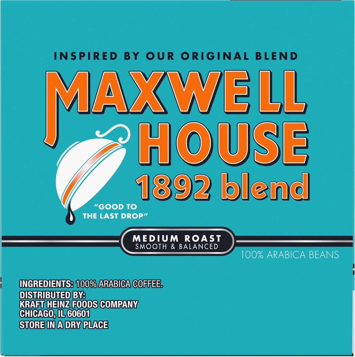 slide 8 of 12, Maxwell House 1892 Blend Medium Roast Coffee K-Cup Pods, 12 count Box, 3.7 oz