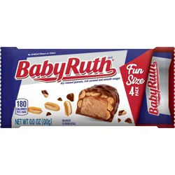 Baby Ruth Fun Size Candy Bars, 4 pk