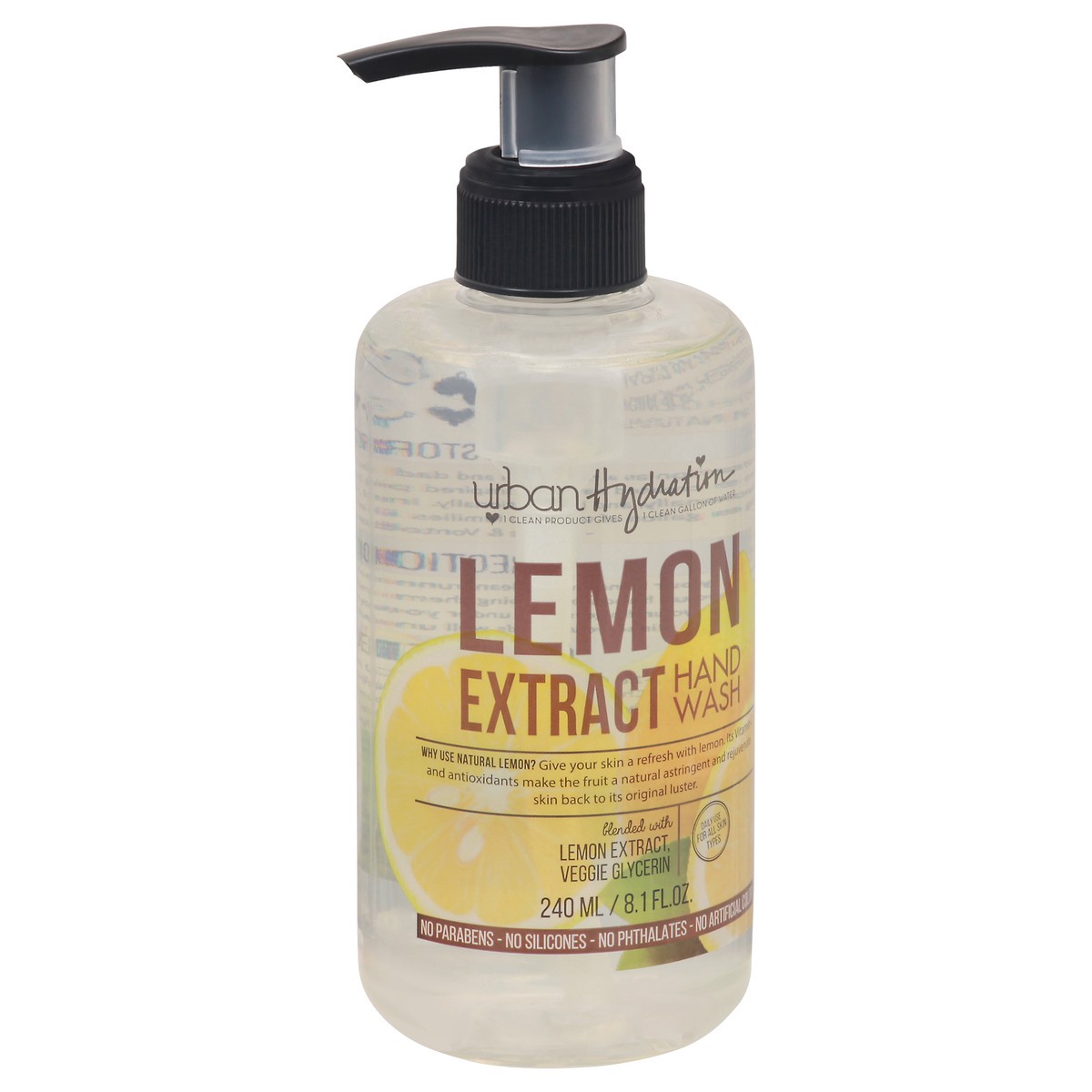 slide 10 of 11, Urban Hydration Lemon Extract Hand wash 240 ml, 240 ml