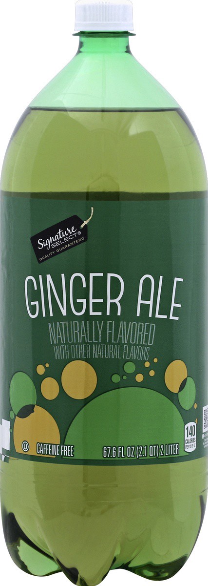 slide 2 of 4, Signature Select Caffeine Free Ginger Ale - 2 liter, 2 liter