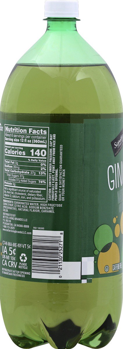 slide 3 of 4, Signature Select Caffeine Free Ginger Ale - 2 liter, 2 liter