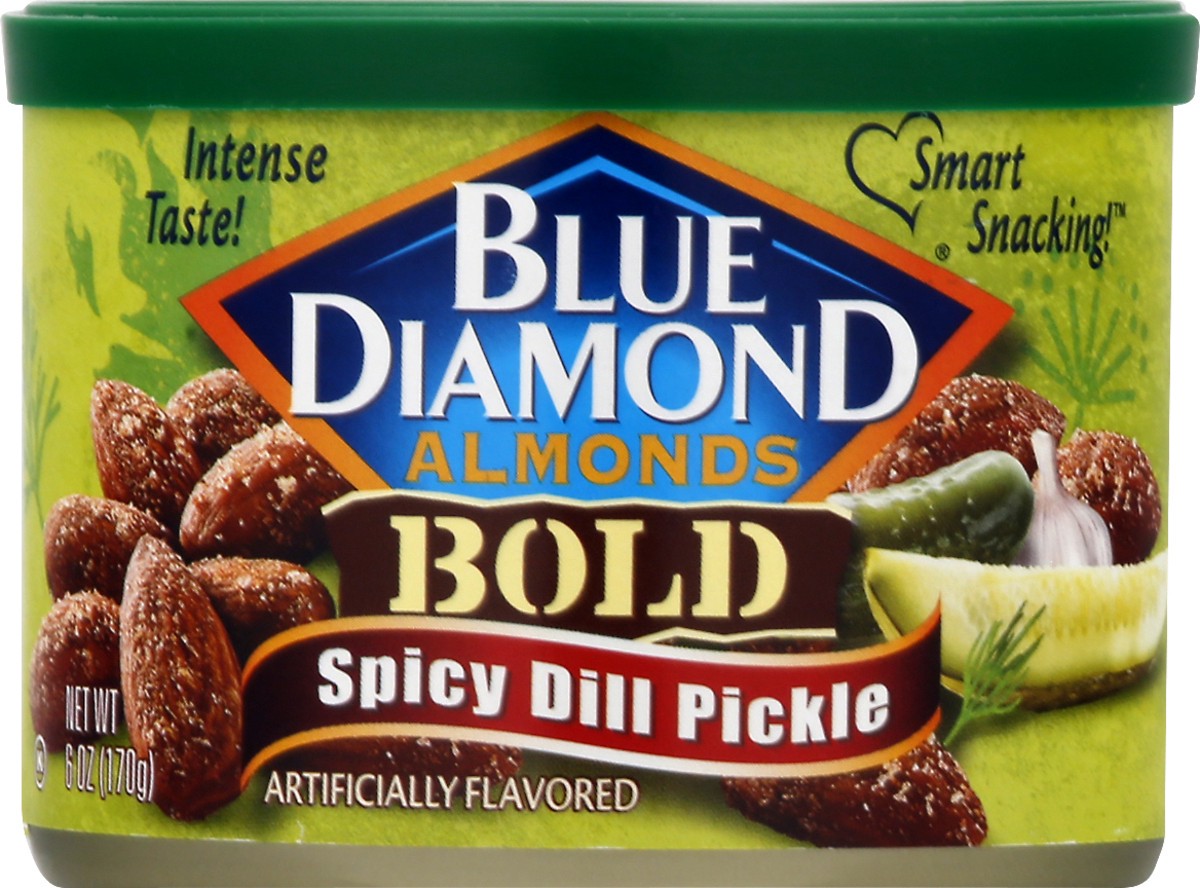 slide 1 of 12, Blue Diamond Almonds Spicy Dill Pickle, 6 oz