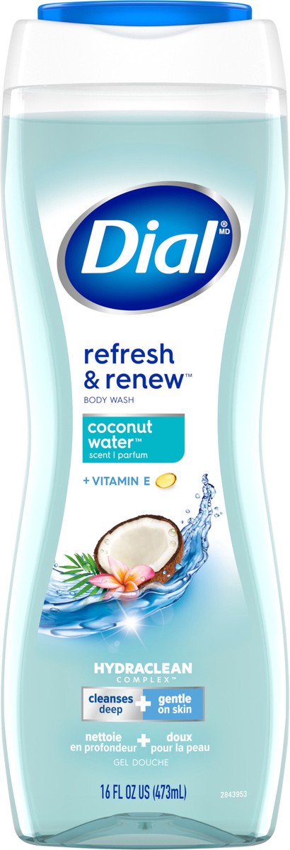 slide 2 of 3, Dial Body Wash, Coconut Water, 16 fl oz, 16 fl oz