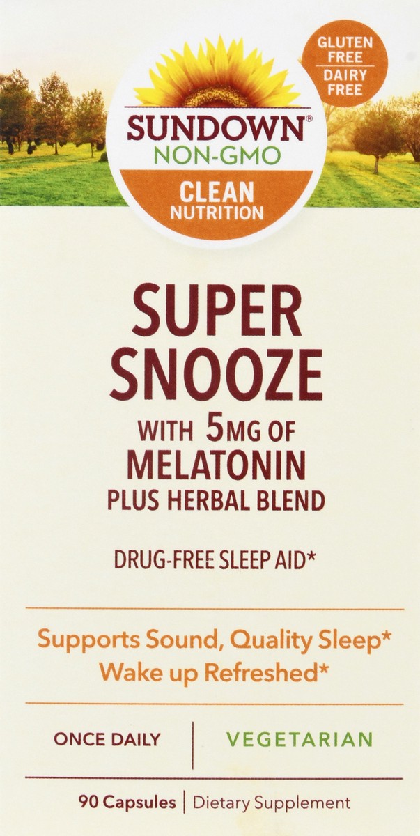 slide 11 of 12, Sundown Non-GMO Capsules Super Snooze 90 ea, 90 ct