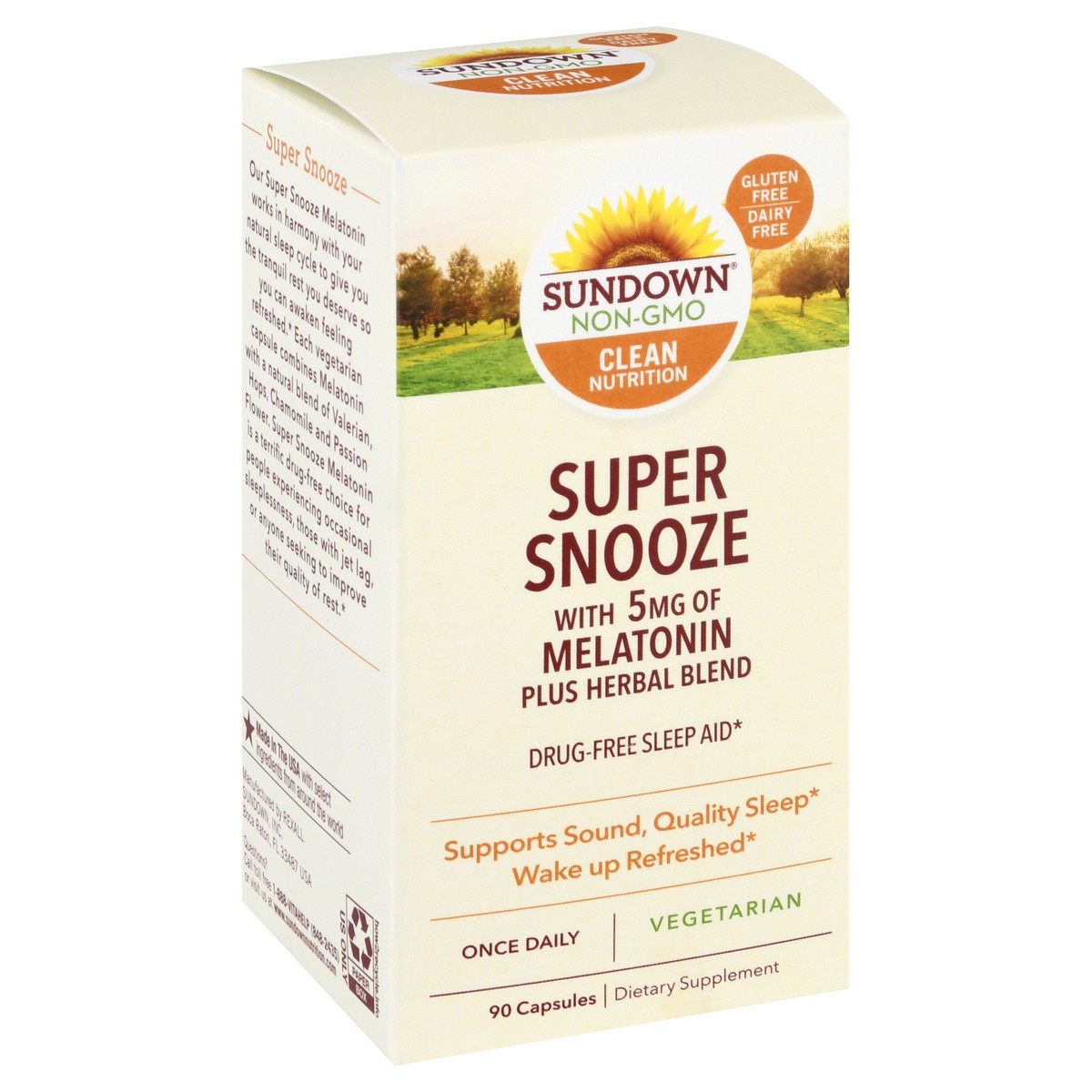 slide 10 of 12, Sundown Non-GMO Capsules Super Snooze 90 ea, 90 ct