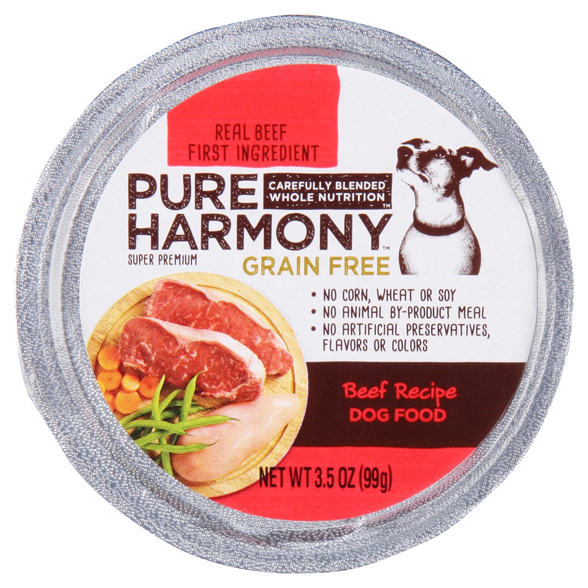 slide 1 of 9, Pure Harmony Dog Food, Grain Free, Beef Recipe, 1 ct