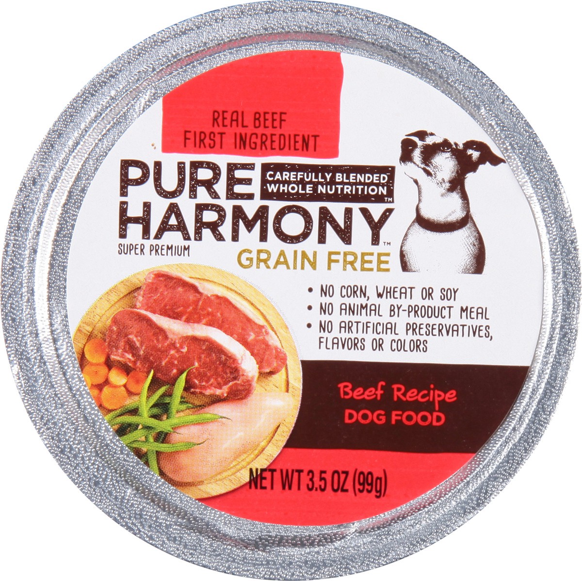 slide 4 of 9, Pure Harmony Dog Food, Grain Free, Beef Recipe, 1 ct