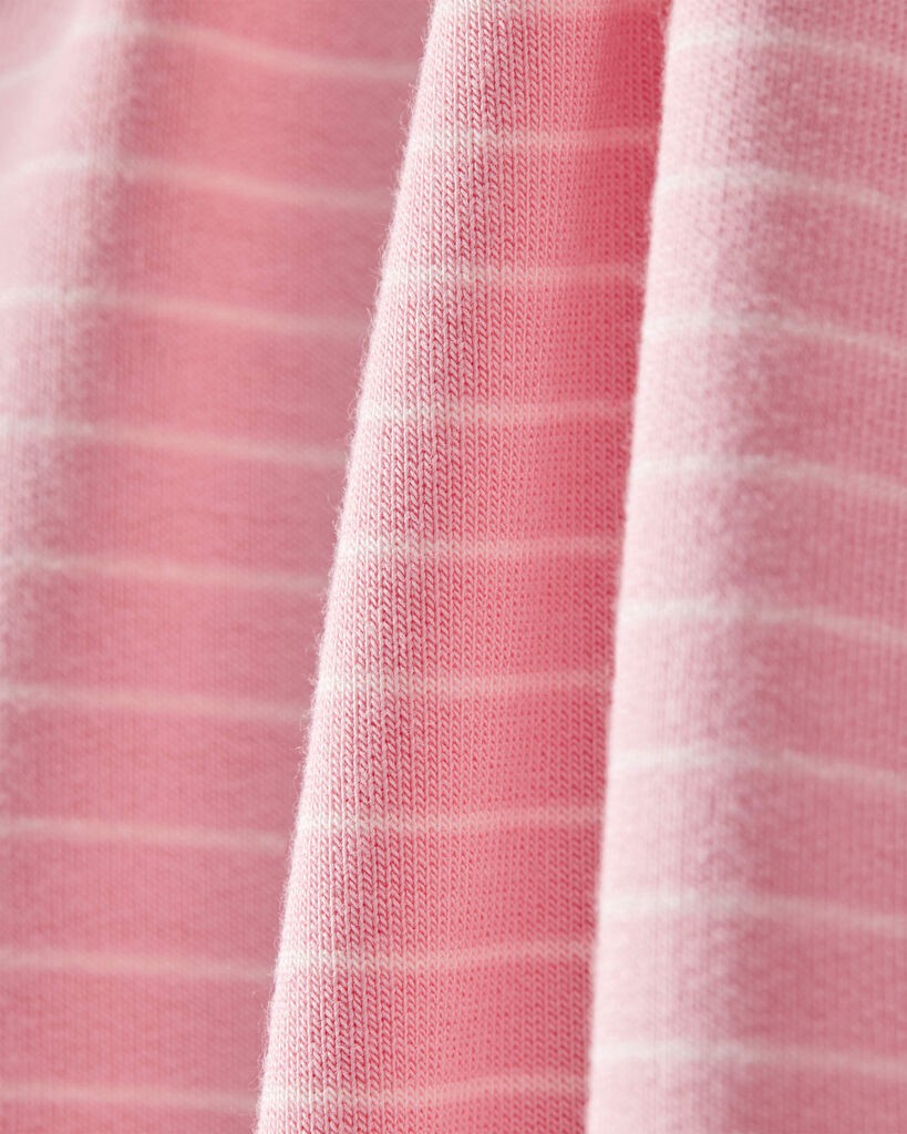 slide 3 of 3, Carter's Baby Girl PurelySoft Long-Sleeve Jumpsuit - Pink Pink 12M, 1 ct