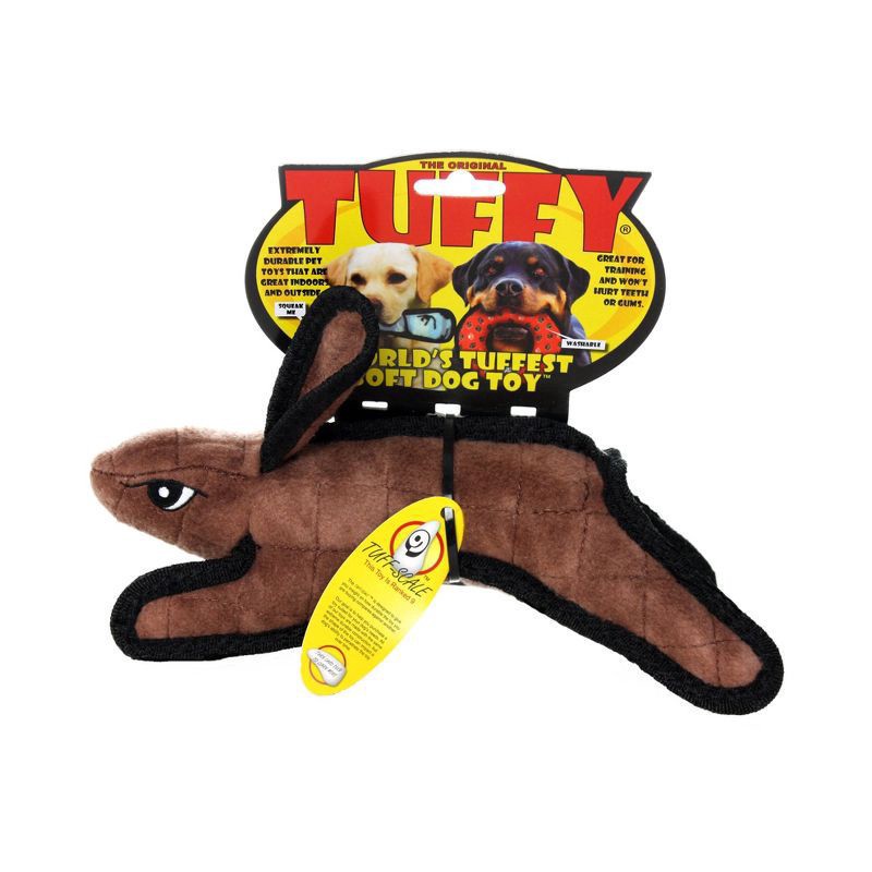 slide 6 of 6, Tuffy Rabbit World's Tuffest Soft Dog Toy 1 ea, 1 ea