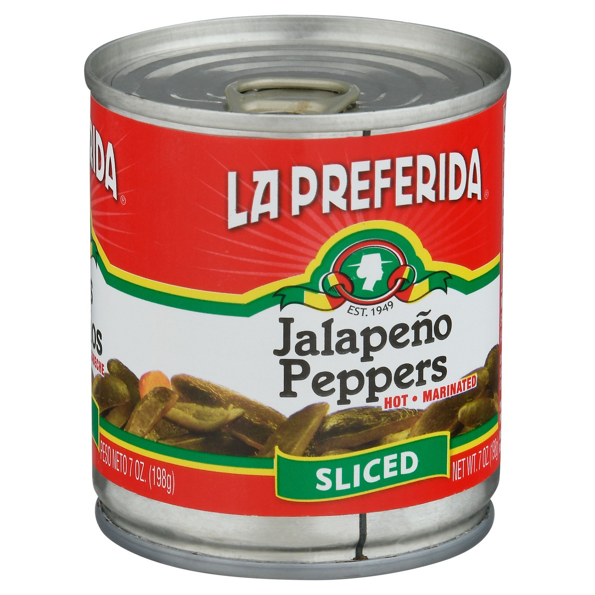 slide 2 of 9, La Preferida Marinated Hot Sliced Jalapeno Peppers 7 oz, 1 ea