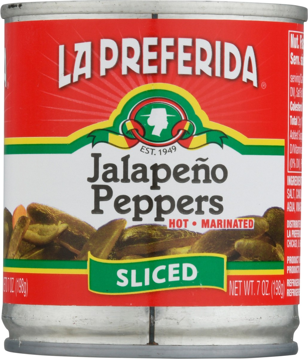 slide 6 of 9, La Preferida Marinated Hot Sliced Jalapeno Peppers 7 oz, 1 ea