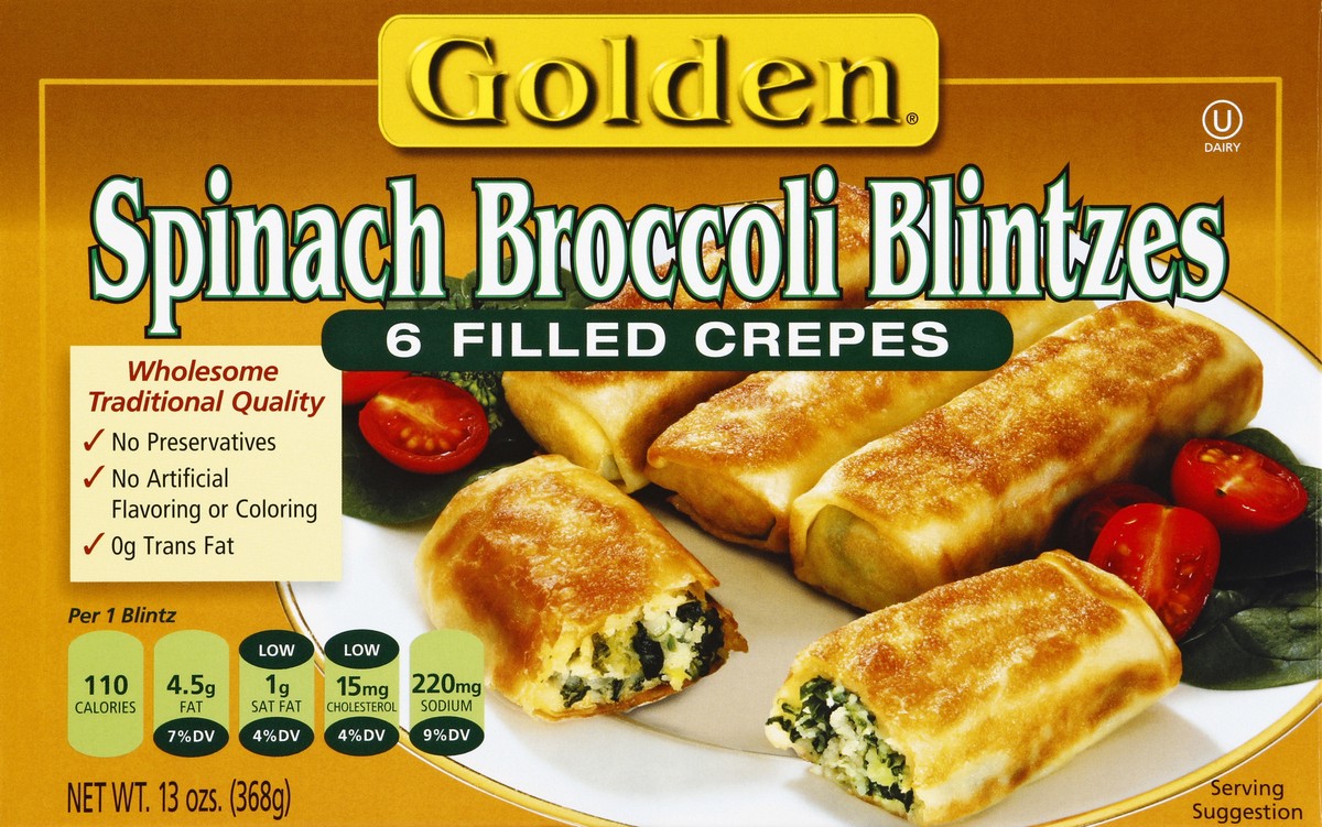 slide 1 of 5, Golden Vegetable Blintz - 13 Oz, 13 oz