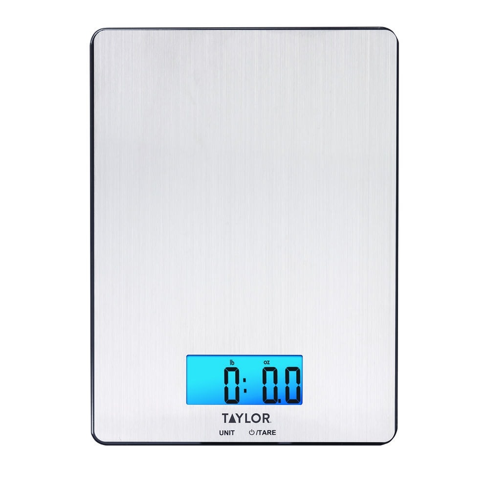 slide 1 of 1, Taylor 11-Pound Digital Scale - Silver, 1 ct