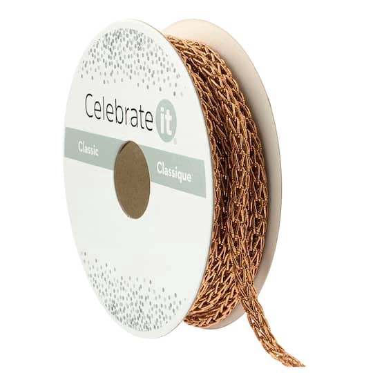 slide 1 of 2, 1/5" X 5yd. Braided Trim Ribbon By Celebrate It Classic, 1/5 in x 5 yd