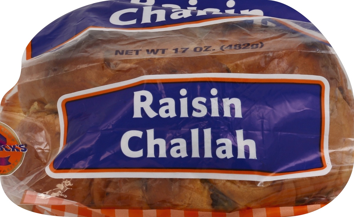 slide 3 of 5, Zomick's Raisin Challah Bread, 17 oz