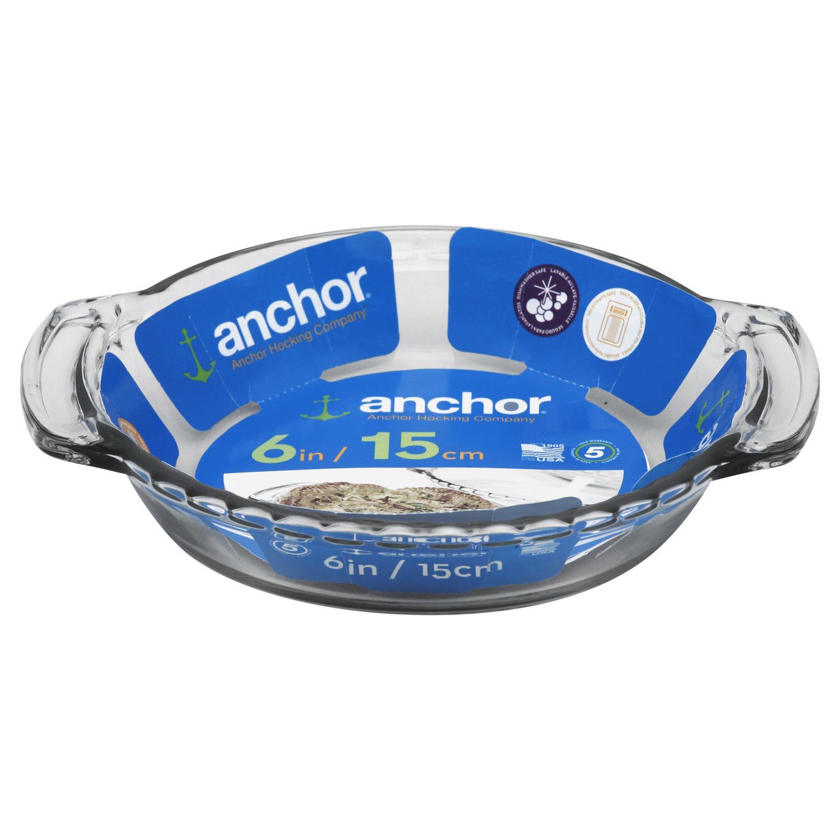 slide 1 of 3, Anchor Hocking Preferred Glass Mini Pie Plate, 6 Inch, 6 in