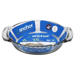 Anchor Hocking Preferred Glass Mini Pie Plate, 6 Inch