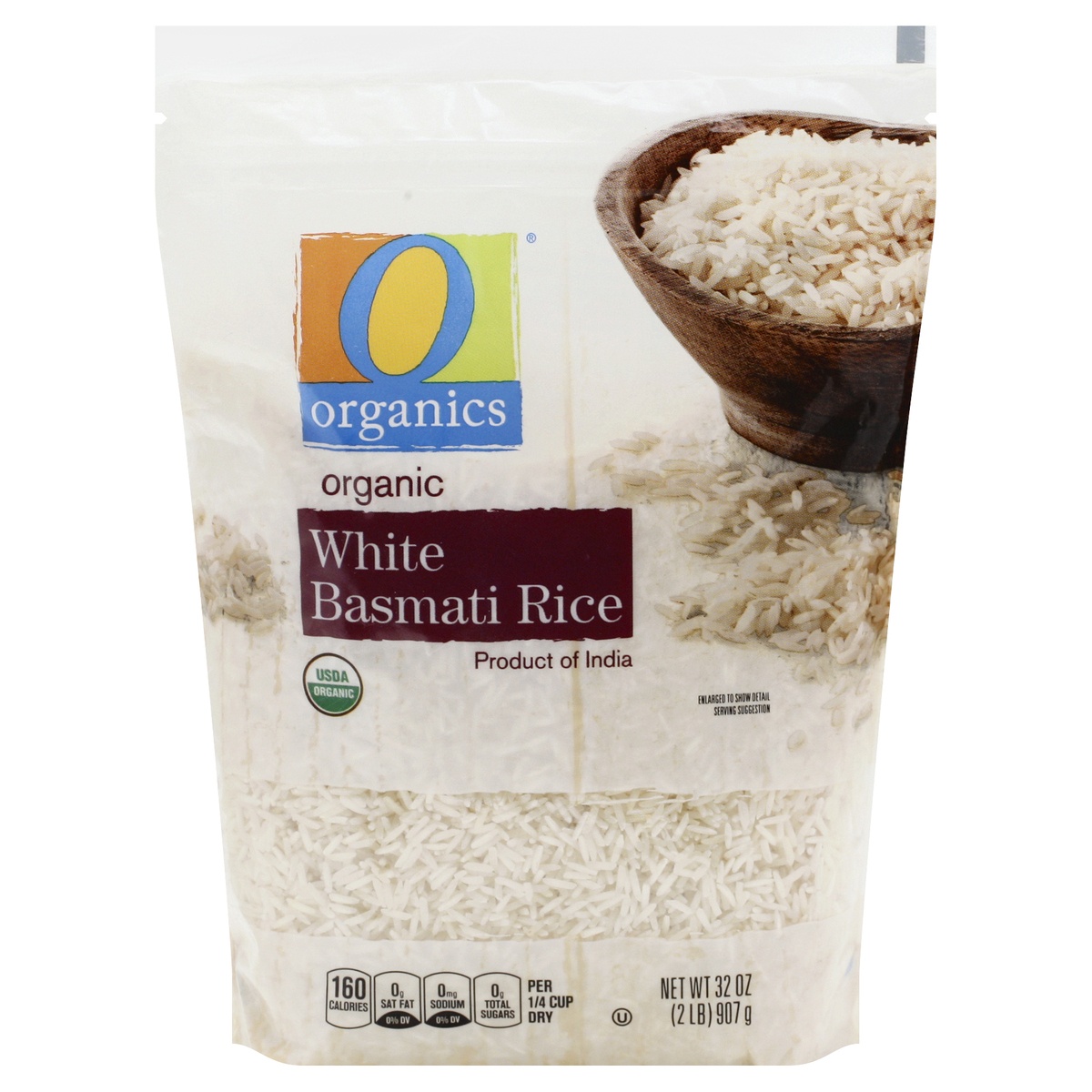 slide 1 of 1, O Organics Basmati Rice, White, Organic, 