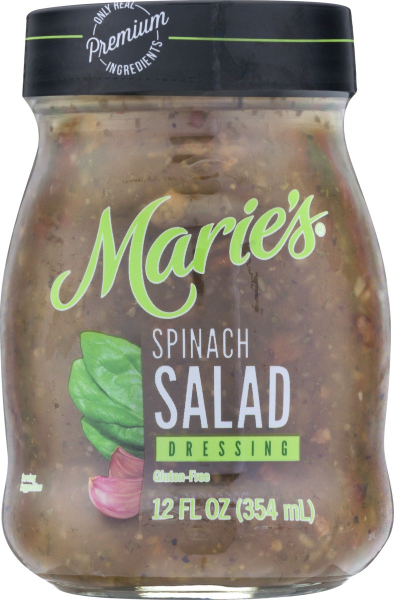 slide 2 of 9, Marie's Premium Spinach Salad Dressing with Real Bacon, 12 oz