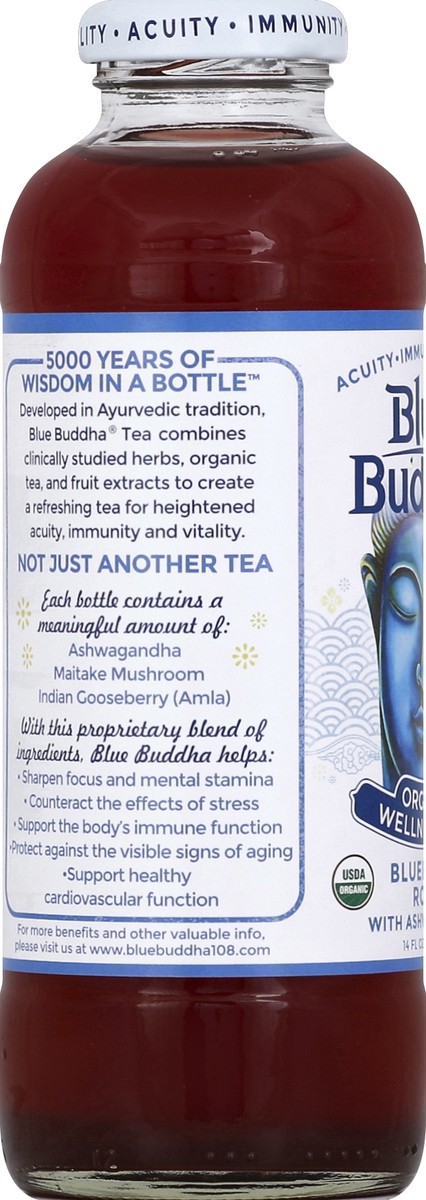 slide 5 of 8, Blue Buddha Blueberry Rose Tea - 14 fl oz, 14 fl oz