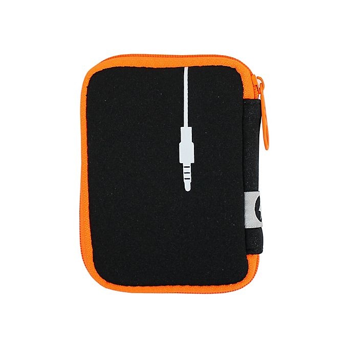 slide 2 of 5, MYTAGALONGS Plug-In Earbud Case - Black/Orange, 1 ct